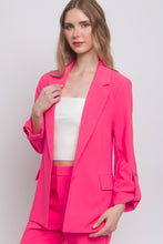 Load image into Gallery viewer, Woven Solid 3/4 Sleeve Blazer