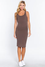 Load image into Gallery viewer, Racerback Sleeveless Midi Dress