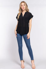 Load image into Gallery viewer, Dolman Slv Button Down Woven Top