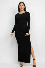 Load image into Gallery viewer, Side Slit Bodycon Maxi Dress