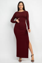 Load image into Gallery viewer, Side Slit Bodycon Maxi Dress