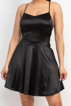 Load image into Gallery viewer, Crisscross A-line Cinched Skater Dress