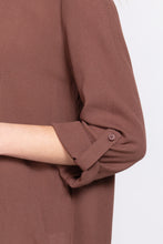 Load image into Gallery viewer, 3/4 Roll Up Slv Pleated Blouse