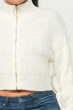 Load image into Gallery viewer, Michelin Sweater Top W/ Front Zipper