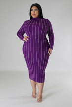 Load image into Gallery viewer, Turtle Neck Stretch Dress