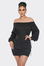 Load image into Gallery viewer, Off Shoulder Mini Dress