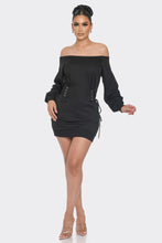 Load image into Gallery viewer, Off Shoulder Mini Dress