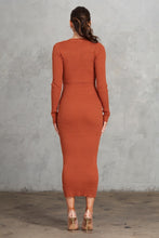 Load image into Gallery viewer, Ribbed Midi Dress