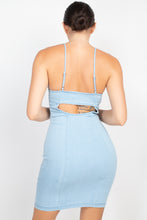 Load image into Gallery viewer, Front Button Cami Denim Dress