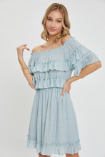 Load image into Gallery viewer, Off Shoulder Ruffle Dress