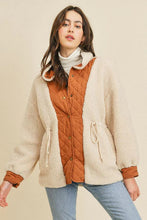Load image into Gallery viewer, Contrast Sherpa Buttoned Jacket