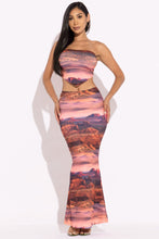 Load image into Gallery viewer, Printed Tube Top And Maxi Skirt