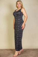 Load image into Gallery viewer, Plus Size Tie Dye Printed Tank Bodycon Maxi Dress