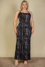 Load image into Gallery viewer, Plus Size Tie Dye Printed Cami Bodycon Maxi Dress