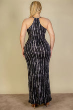 Load image into Gallery viewer, Plus Size Tie Dye Printed Cami Bodycon Maxi Dress