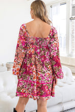 Load image into Gallery viewer, Floral Square Neckline Mini Dress
