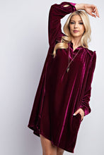 Load image into Gallery viewer, Mini Ruffle Detailing Velvet Dress